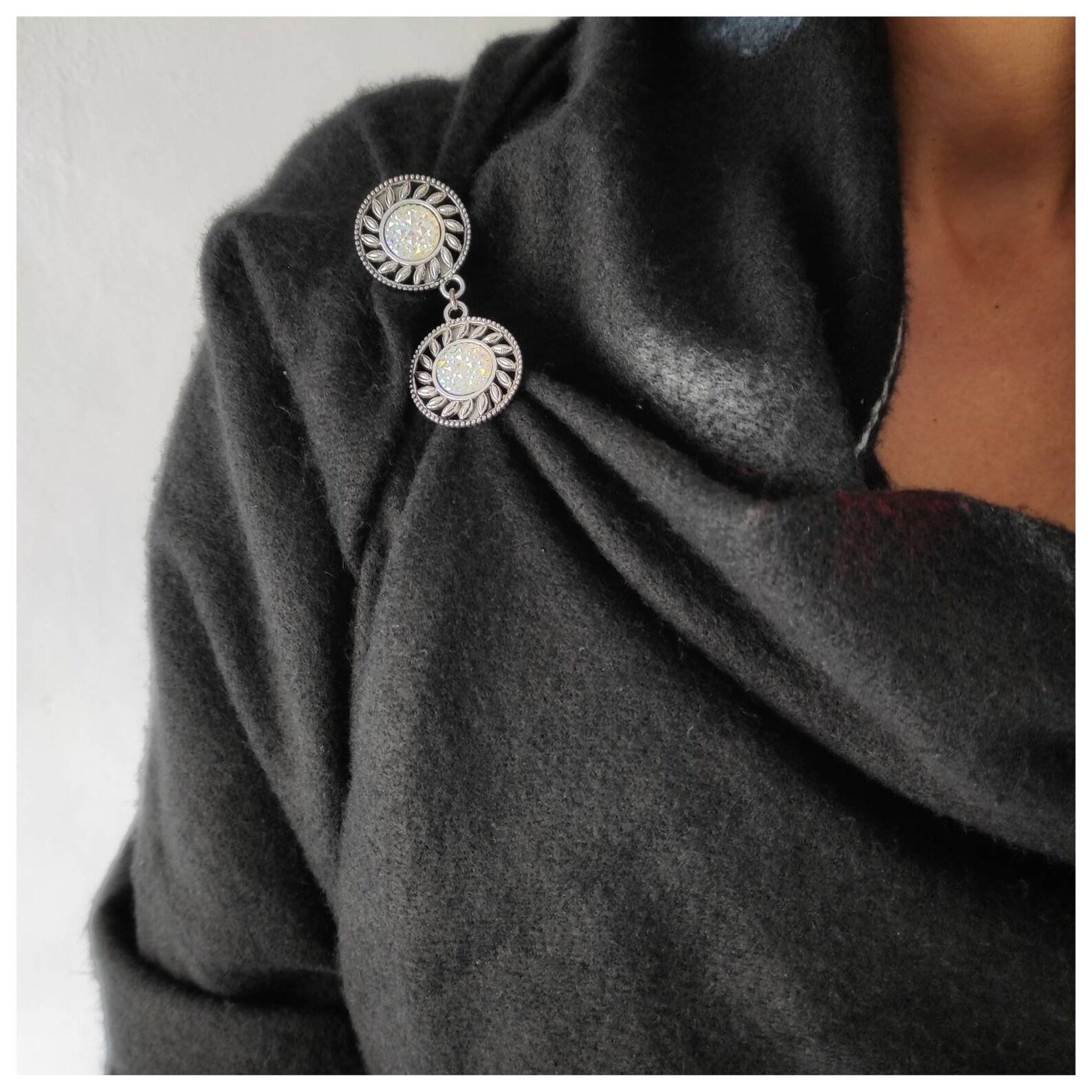 Elegant Brooch Wedding Brooch Cardigan Pins Cameo Brooch Etsy UK