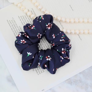 Handmade Pure Silk Large Scrunchie: Soft Hair Tie