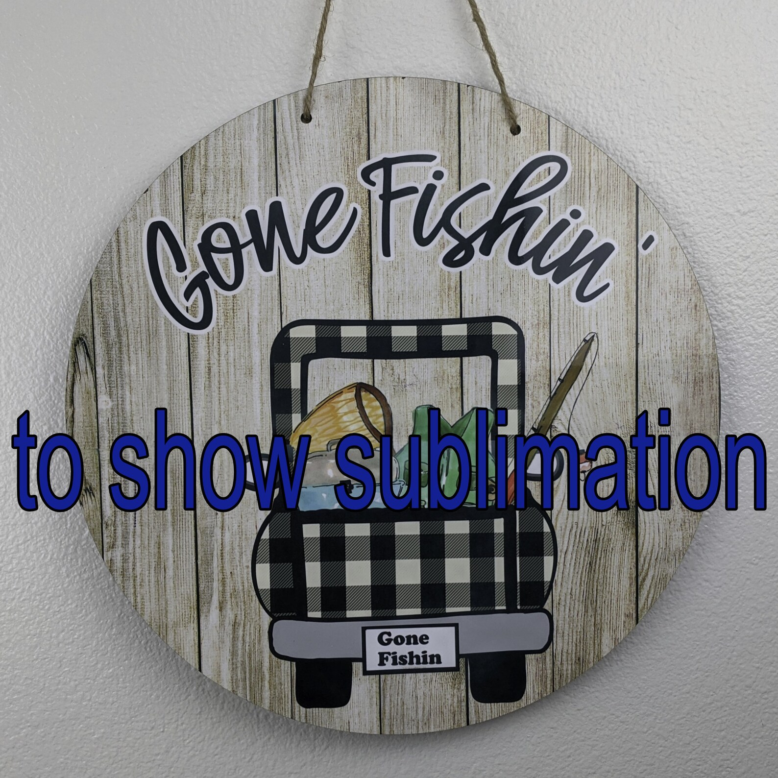 Round Door Hanger Blank Sublimation Circle Door Hanger White Etsy