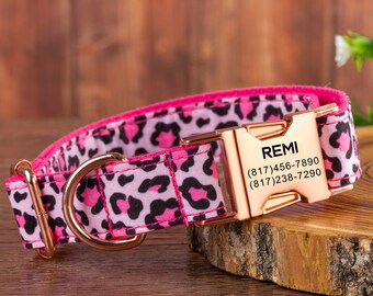 floral print dog collar