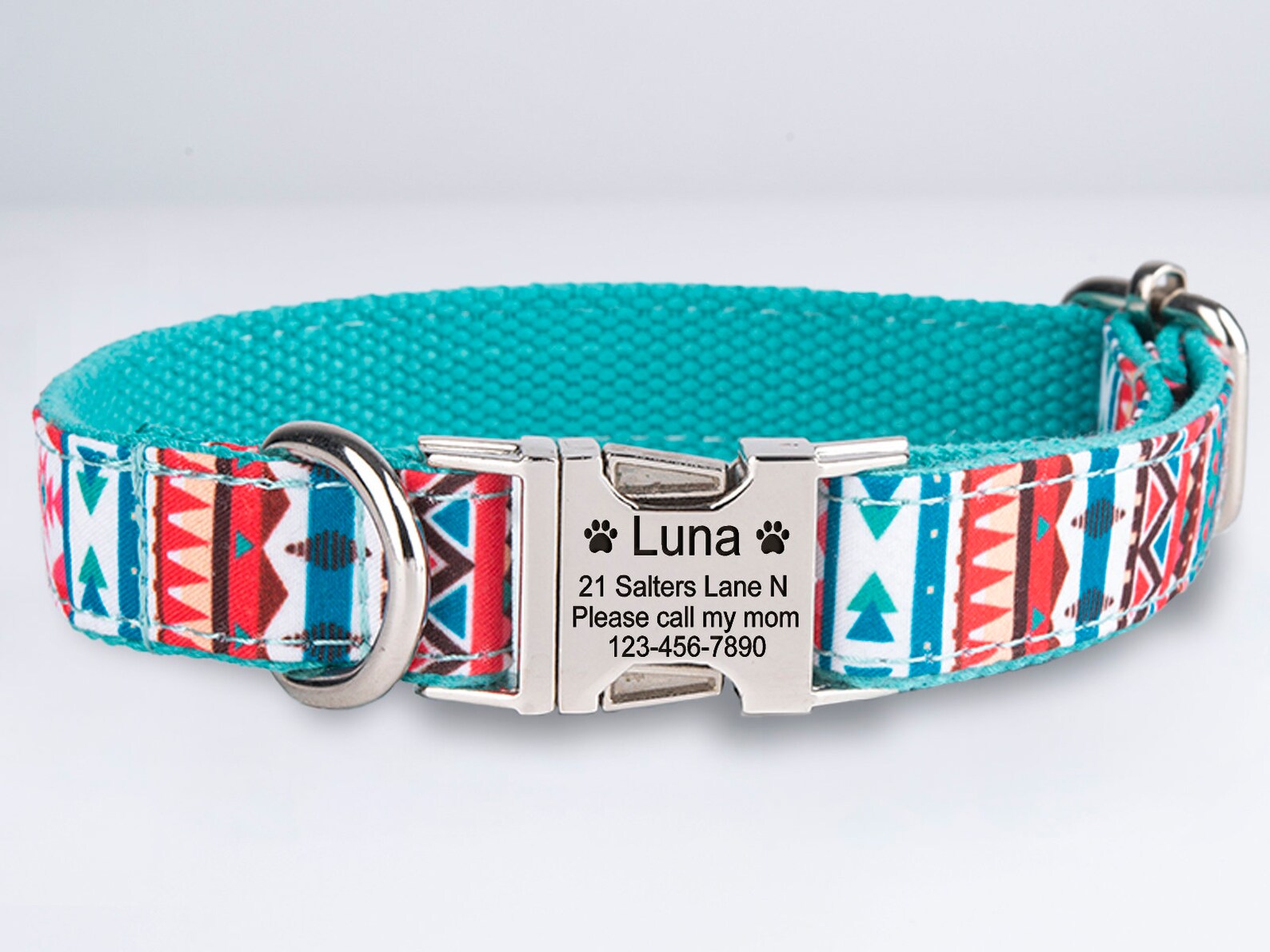 Personalized Metal Buckle Dog Collar Quick Release Buckle Etsy