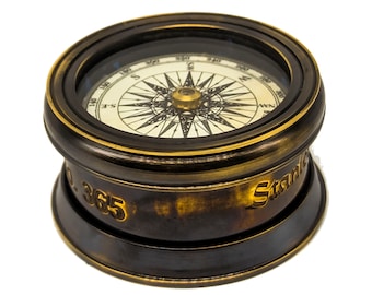 Details about   Antique Brass Calender Compass Collectible Decorative Gift 