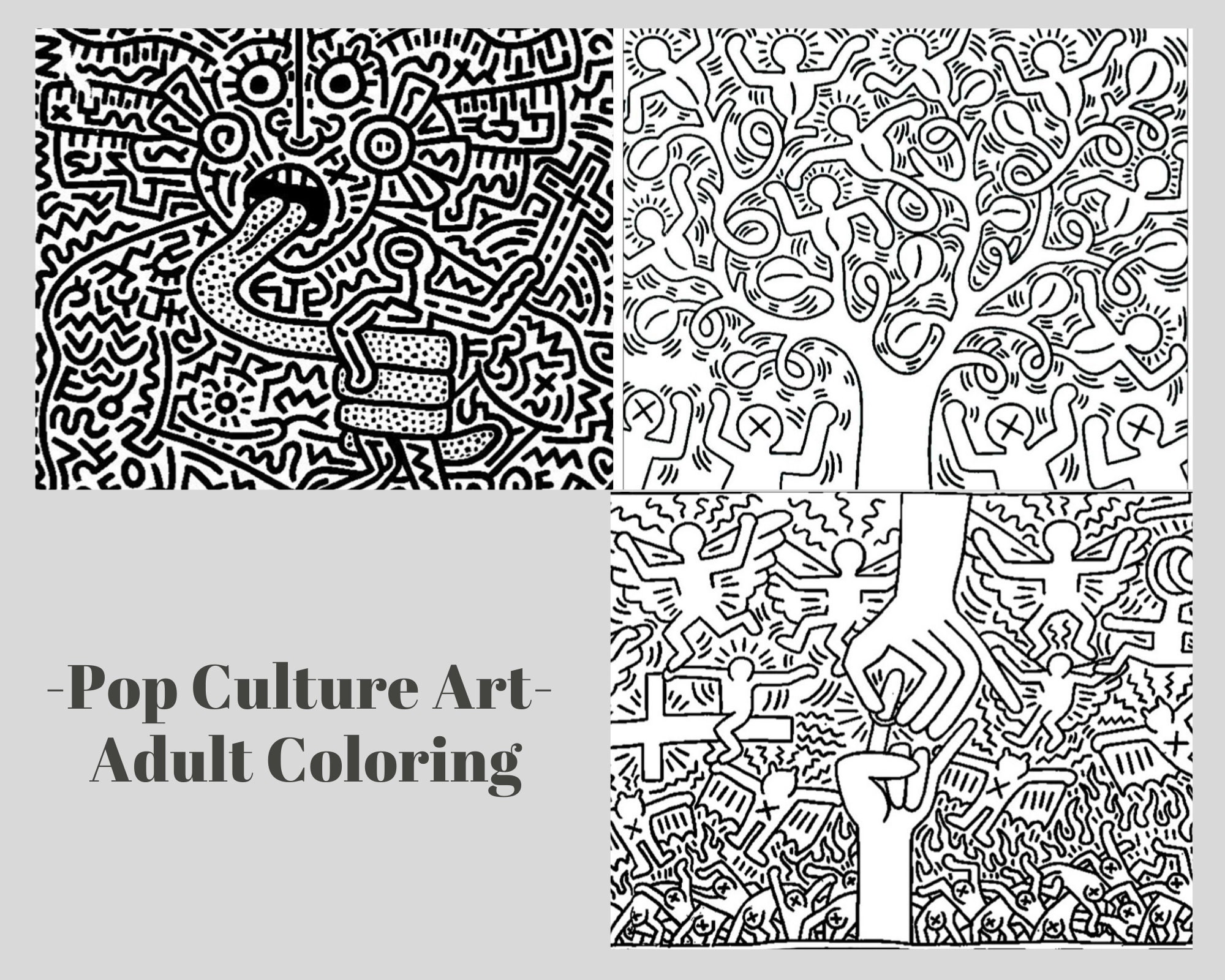 Pop Art Coloring Pages