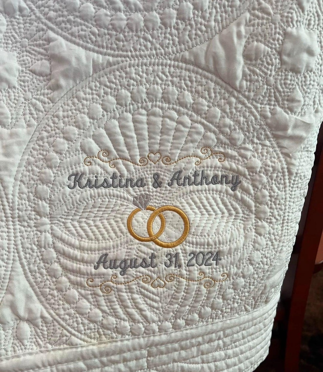 Wedding Heirloom Quilt (Personalized) - Sydney & Isaac December 6, 2025