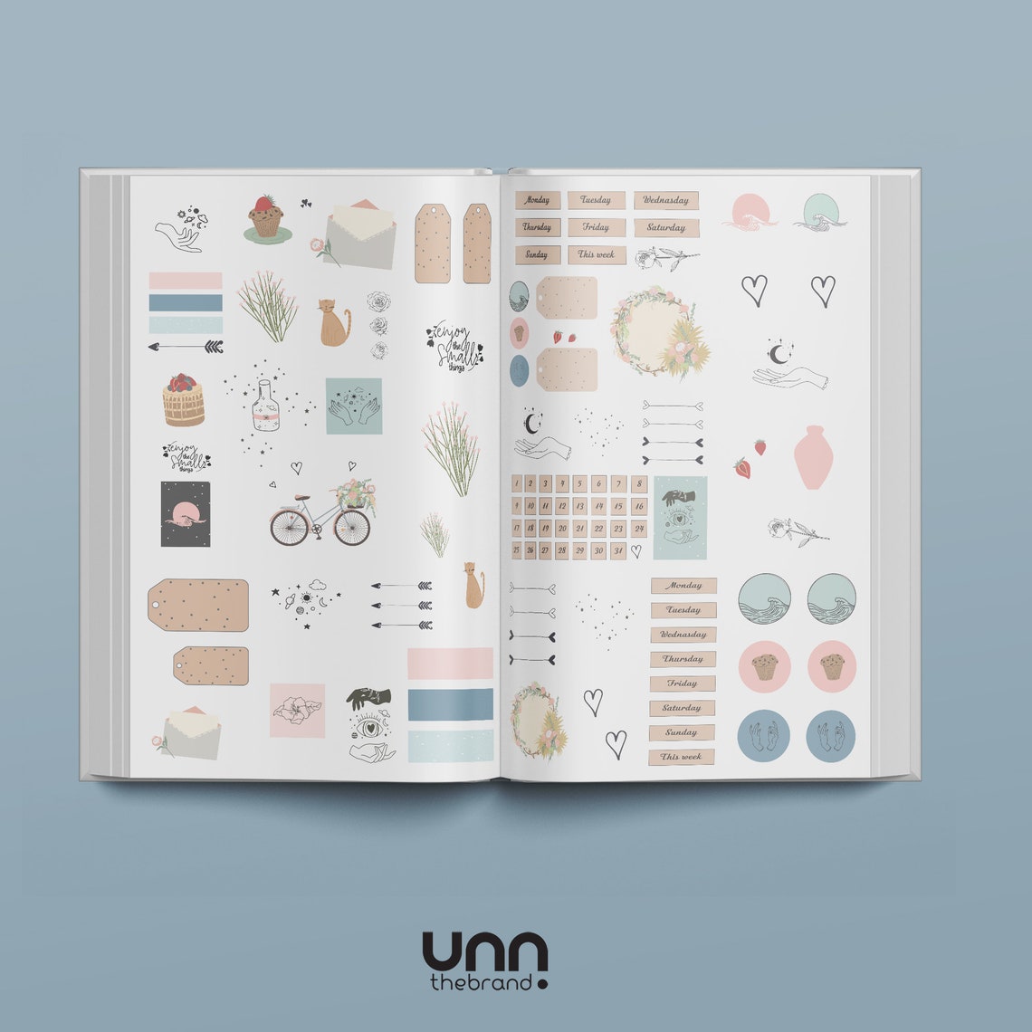 13_ Printable stationery kit for journaling or planning Etsy España