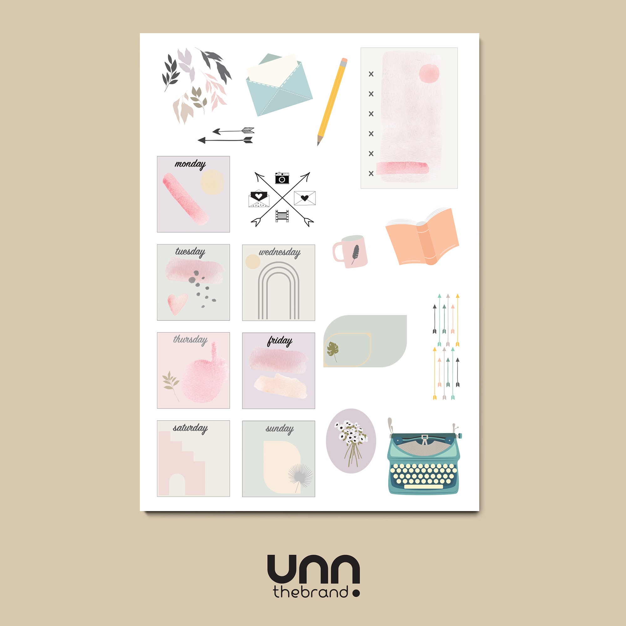 9_ Printable stationery kit for journaling or planning Etsy