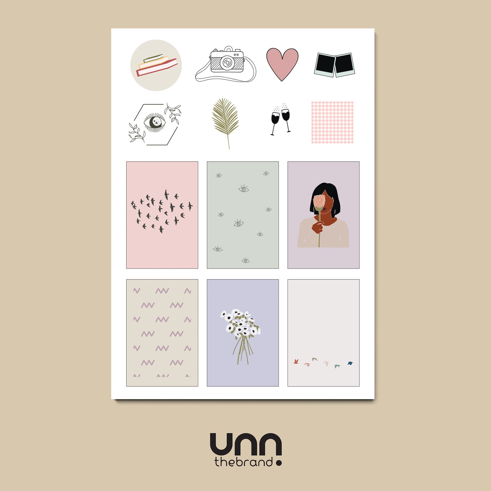 Buy 9_ Printable Stationery Kit for Journaling or Planning Online in