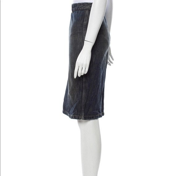 Gucci by Tom Ford 2001 Denim Skirt - image 3