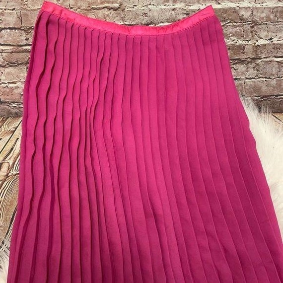 Vintage Todd Oldham Fuchsia Pleated Skirt