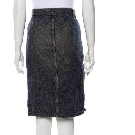 Gucci by Tom Ford 2001 Denim Skirt - image 2