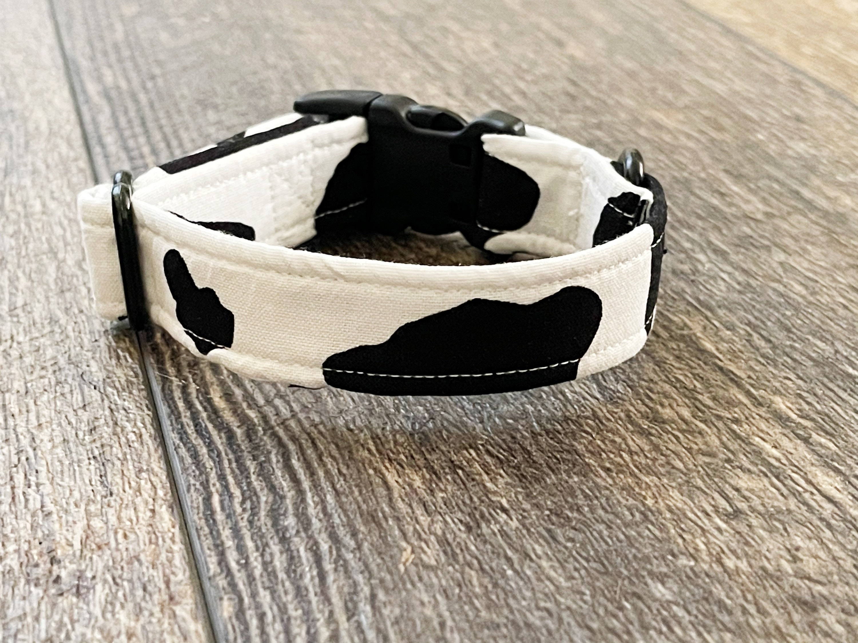 Cow print dog collar cow graphic dog collar dog accessories Etsy
