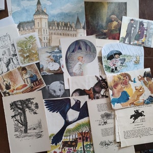 40-delige sprookjesachtige vintage efemere muurcollagekit voor kinderen