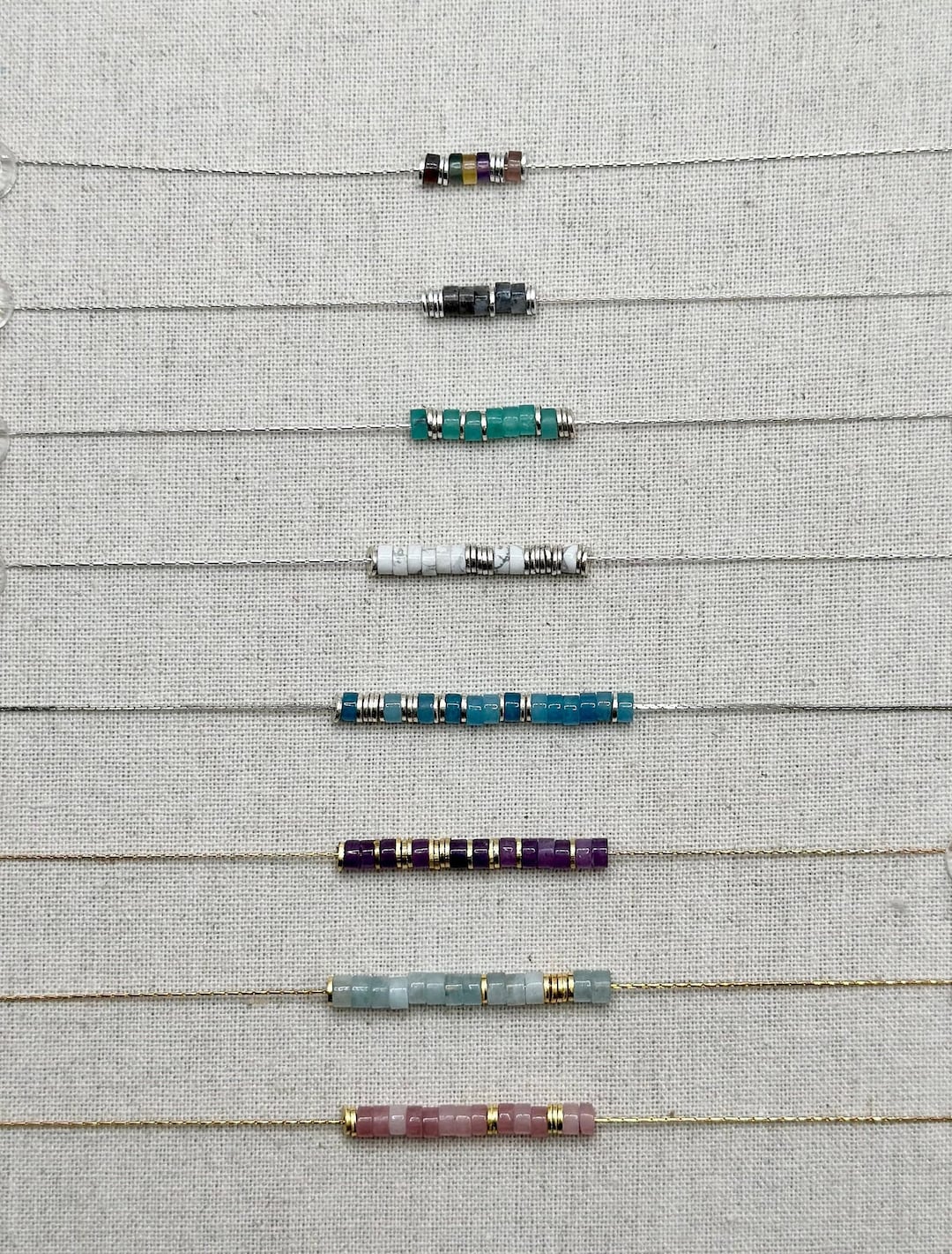 Custom Morse Code Heishi Bead Necklace, Choose Your Own Secret Message ...