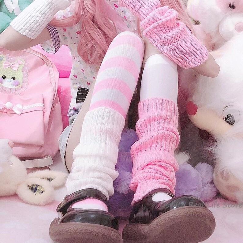Kawaii Pastel Goth Leg Warmers Mall Goth Socks Pastel Goth Etsy
