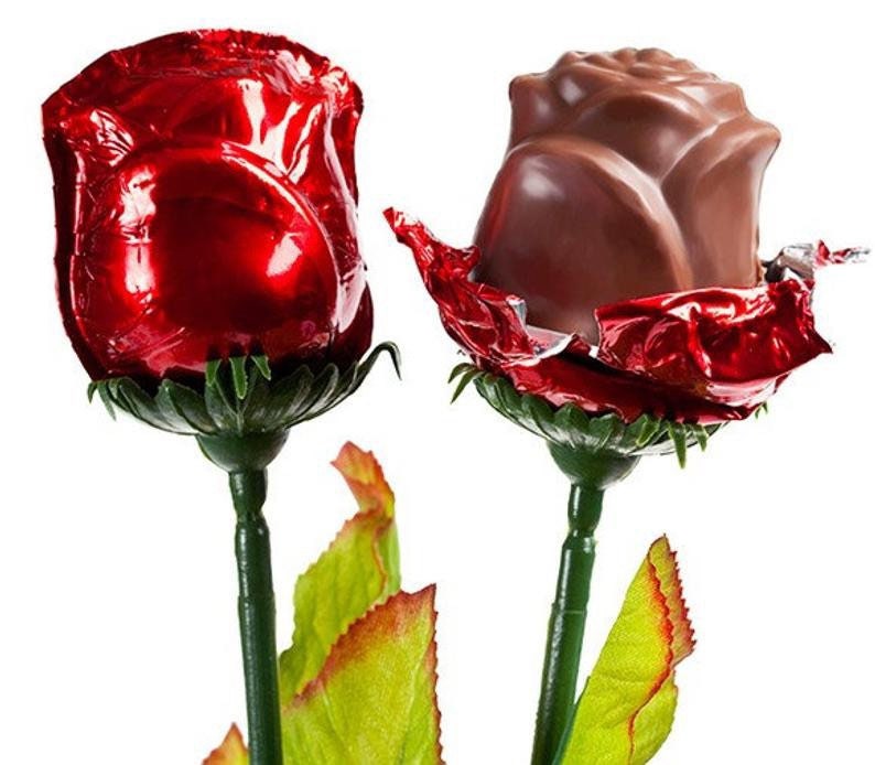 1 dozen chocolate roses Etsy