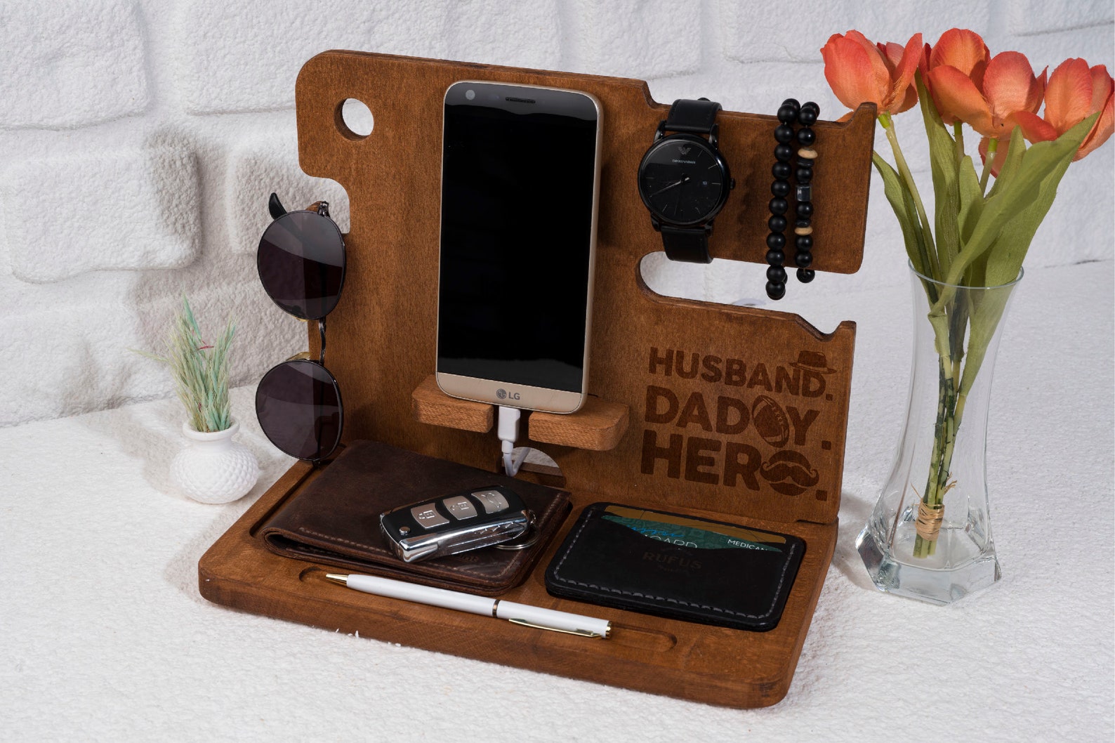 Gift for Daddy Fathers Day Gift Docking Station for Dad Etsy