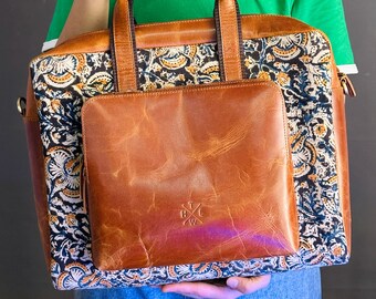 Customised Laptop Satchel Bag Leather Women Crossbody Bag Office Messenger Bag