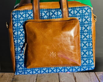 Leather Messenger Bag Briefcase Satchel Laptop Bag For Men Office Macbook Bag