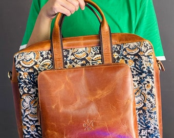 Leather Briefcase Satchel Bag Laptop For Men Messenger Bag