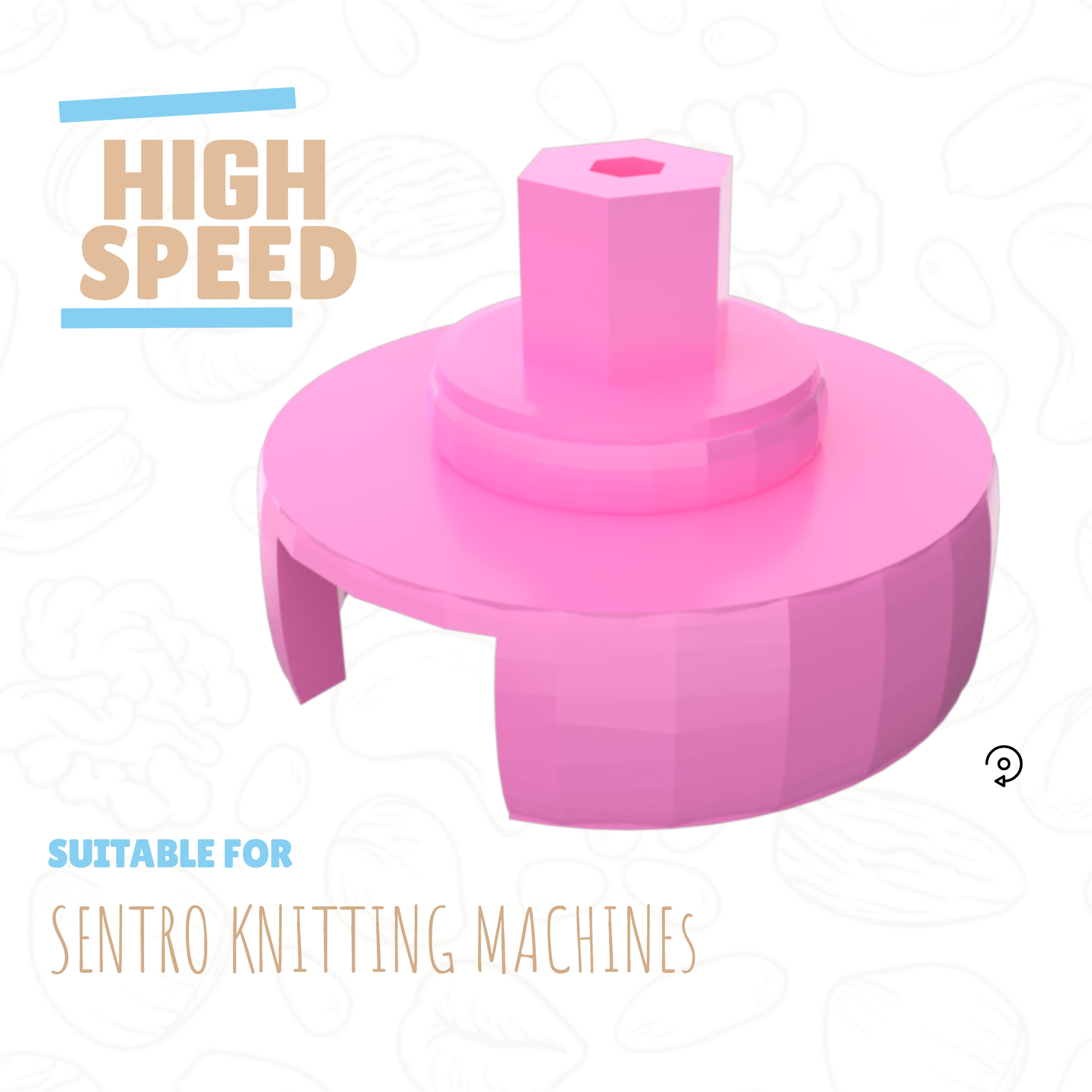 Sentro Knitting Machine Adapter Circular Loom Power Screwdriver