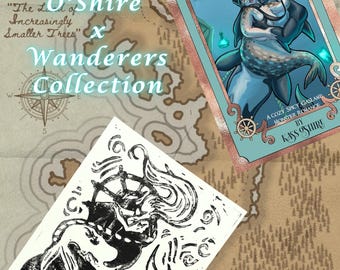 The Rake or The orca who met his match - Block print, linocut print, art print