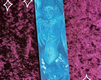 Mermaid Bookmark, Matte sticker, Laptop Sticker, Accessories, Stationery, Book Lover, Monster lover, Kindle Sticker, Reader, Romantasy