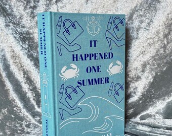 It Happened One Summer by Tessa Bailey, Rebound Hardcover, Clothbound Handcrafted Book, Special Edition, Romance book, Book, Romance Reader