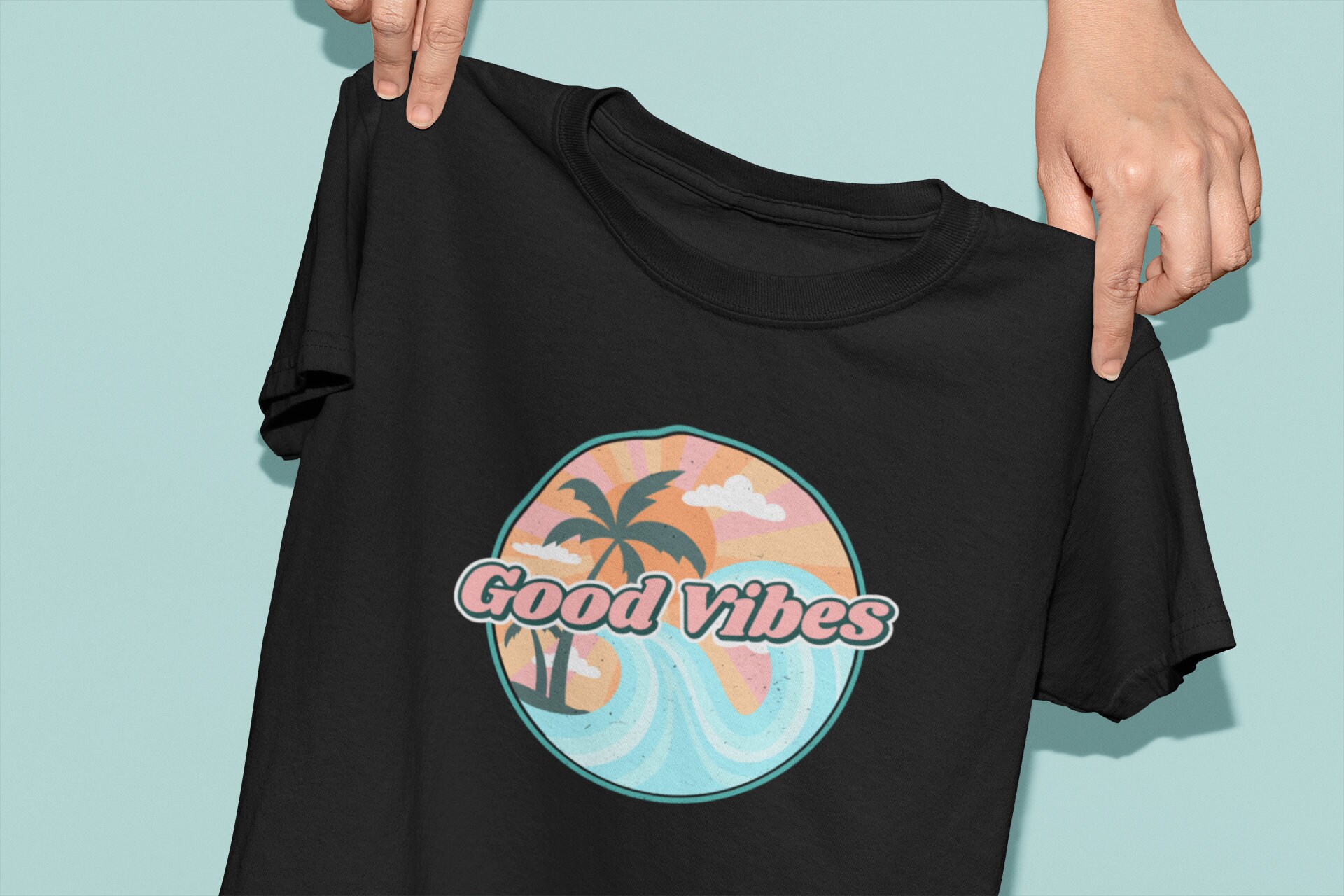 Good Vibes Only Shirt, Chill Tee, Surfer Style Tshirt, Cotton Unisex Etsy