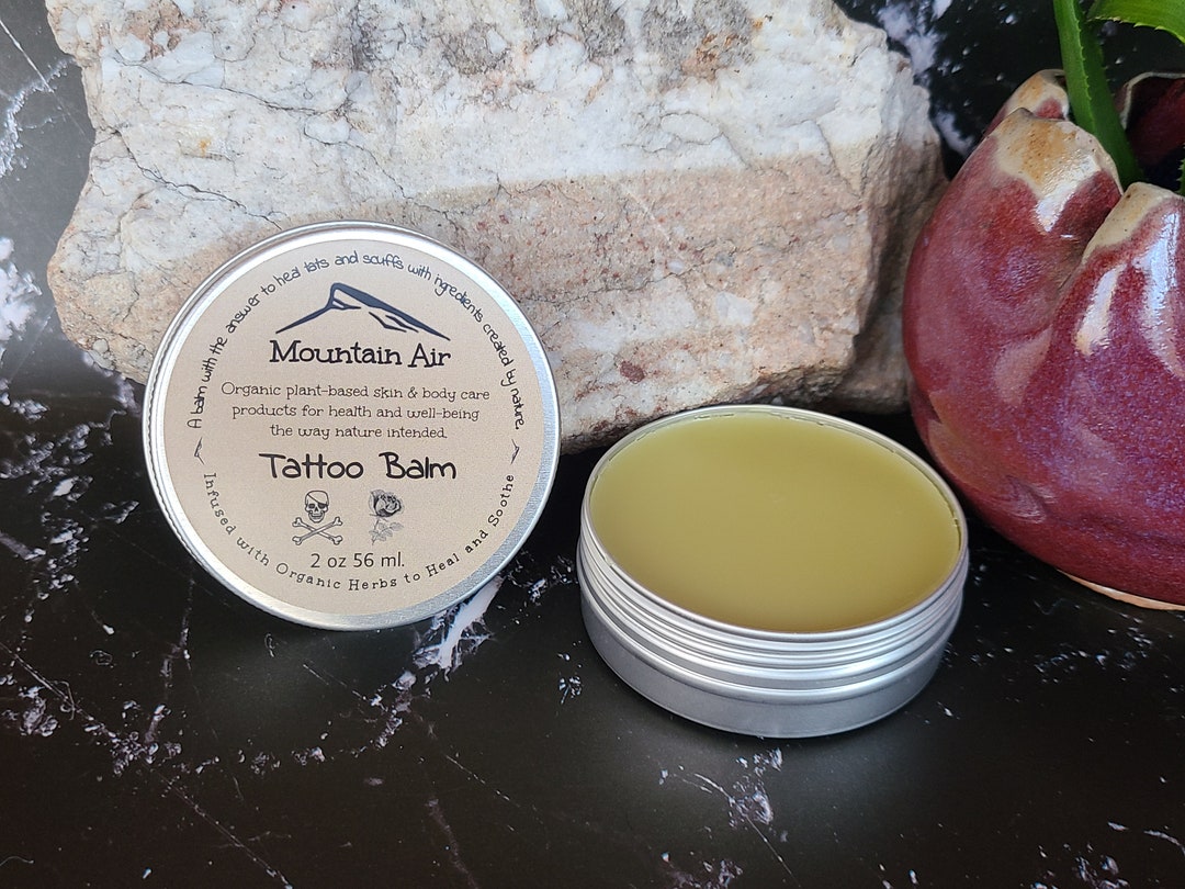 Organic Tattoo Balm, New Tattoos and Old Tattoos, Vegan Tattoo Balm ...