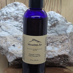 Organic Arnica Foot Massage Oil, Hiking, Sustainable, Runners, Reflexology Card, Plant-Based, Gifts, Vegan, Organic, Gift, Handmade