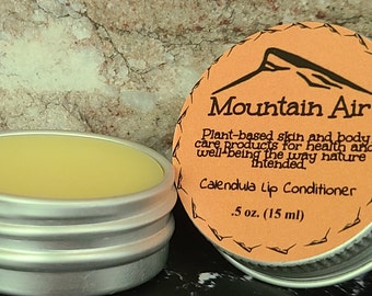 Calendula Lip Conditioner, Lip Balm, Conditioning, Moisture, Nourishing, Sustainable, Organic, Bridesmaid, Groomsmen, Gift, Handmade