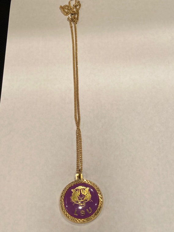LSU Pendant Necklace (Costume Jewelry)