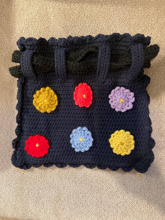 Crochet Bag, Granny Square Bag, Crochet Purse, Cro