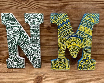 Henna Letter Etsy