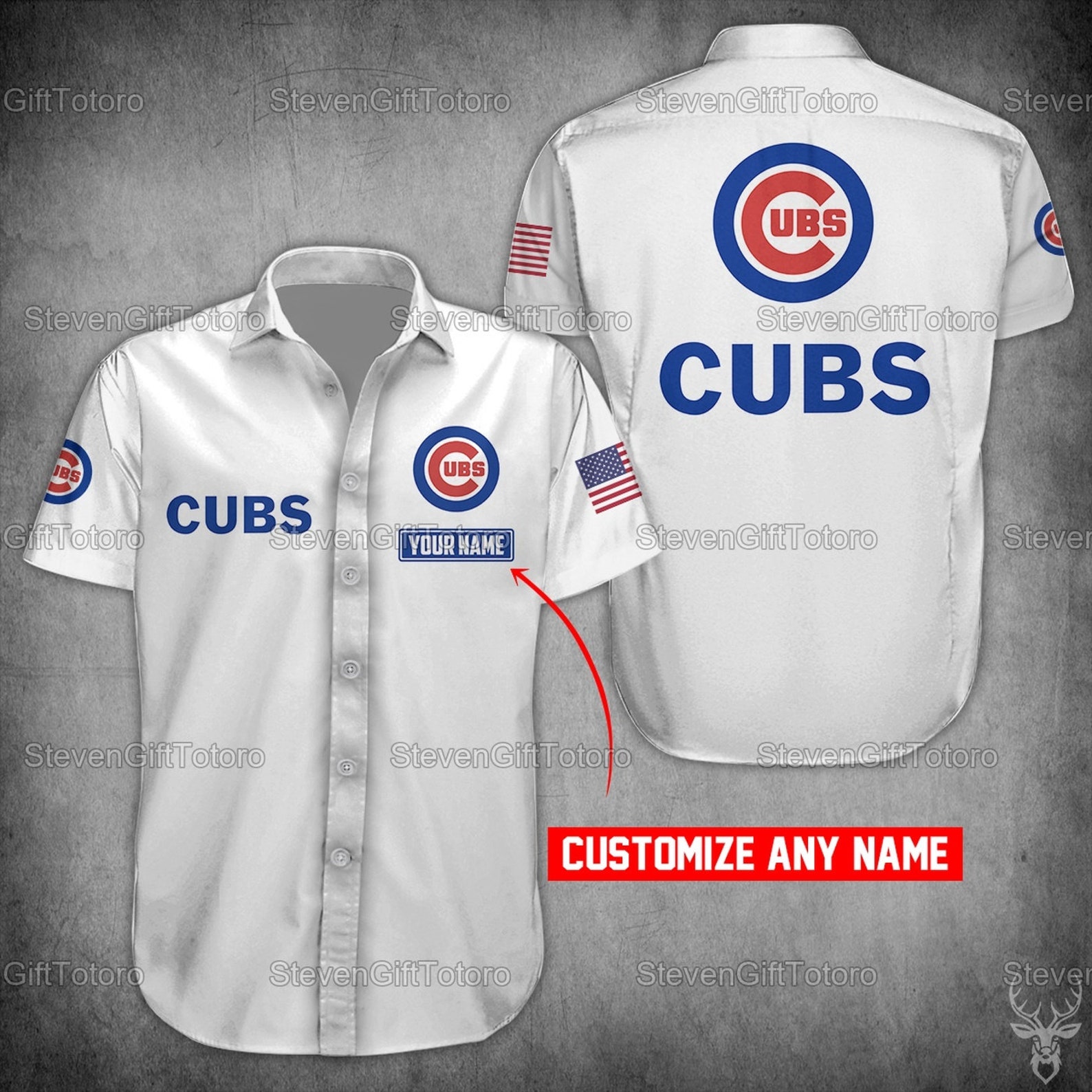 Chicago Cubs Button Shirt Chicago Cubs Gifts Fans MLB Etsy