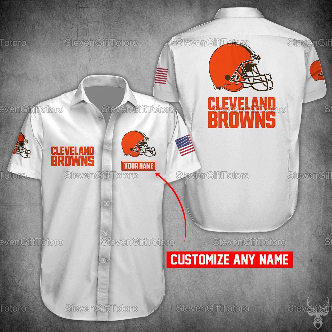 cleveland browns button down shirt