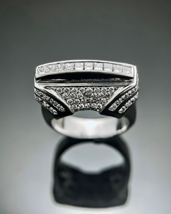 Diamond Ring, 18K White Gold Ring,Designer Ring,Di