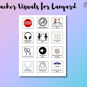 Leraar Visuals voor Lanyard - Speciaal onderwijs - PRINTBAAR
