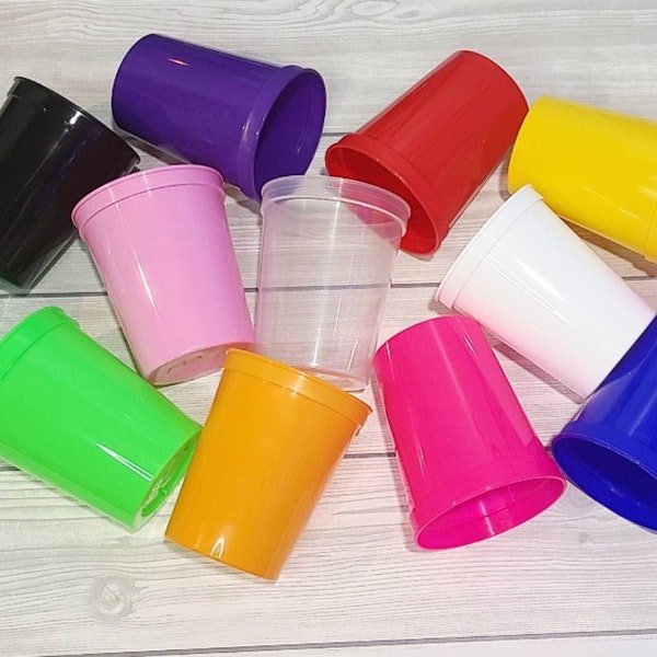 Blank Stadium Party Cups | Blank Bachelorette Party Cups | Party Flavors | Birthday Party Cups | Blank Reusable Cup | 16oz Cups