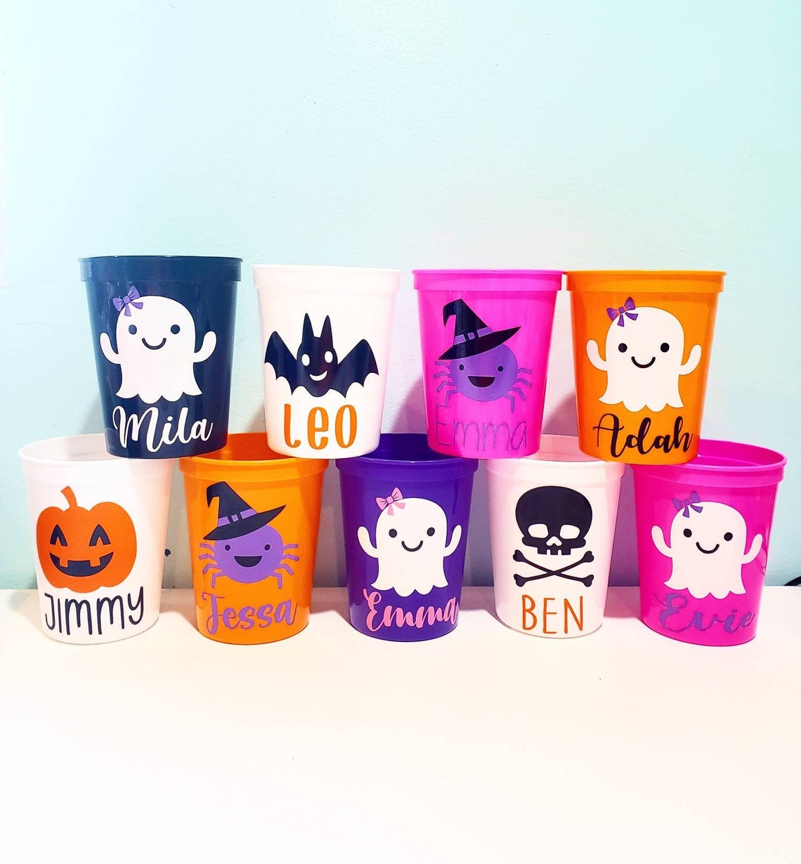 Halloween Kids Party Cups Kids Halloween Cups Halloween Etsy