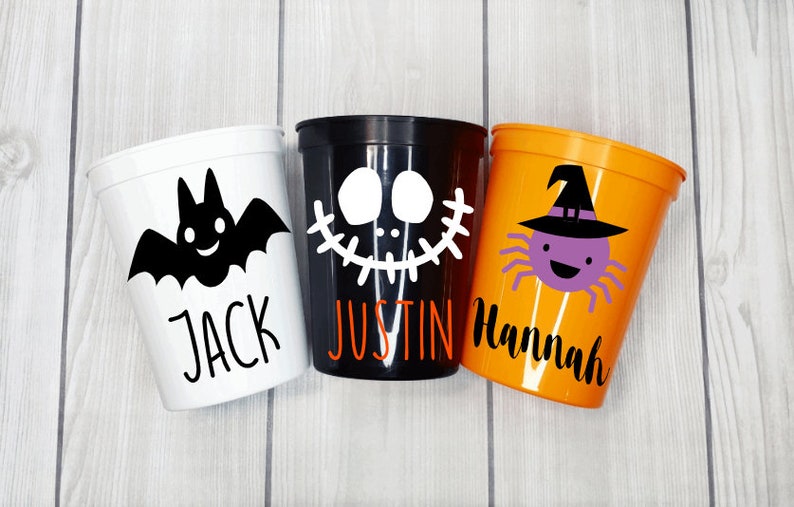 Halloween Kids Party Cups Kids Halloween Cups Halloween Etsy