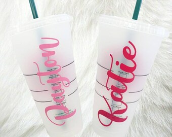 Personalized Name Starbucks Reusable  Cold Cup || Name Tumbler || Vinyl Cups || Name Cup || Starbucks Cups || Personalized Gifts || Tumblers