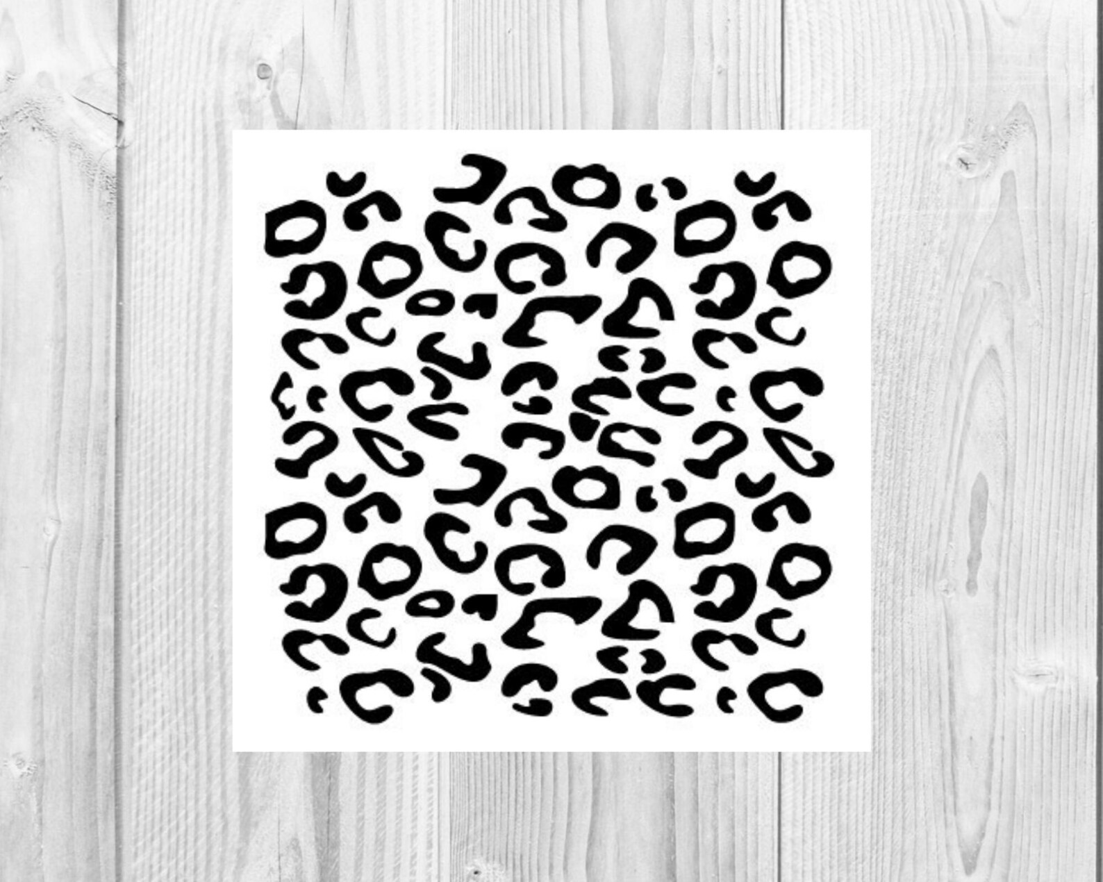 Leopard Print Vinyl Decal Cheetah Print Decal Tumbler Etsy