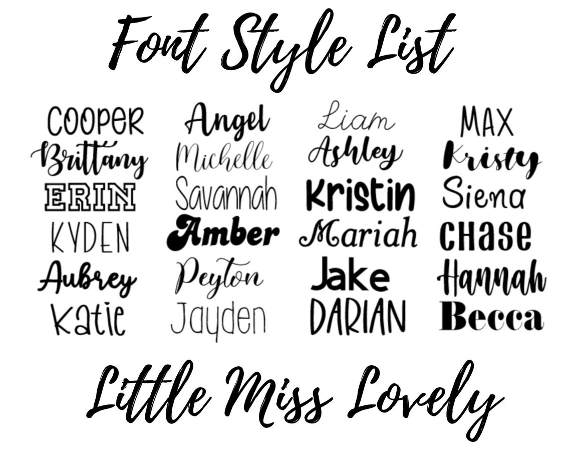 Name Decal Personalized Name Decal Word Decal Word Label Etsy