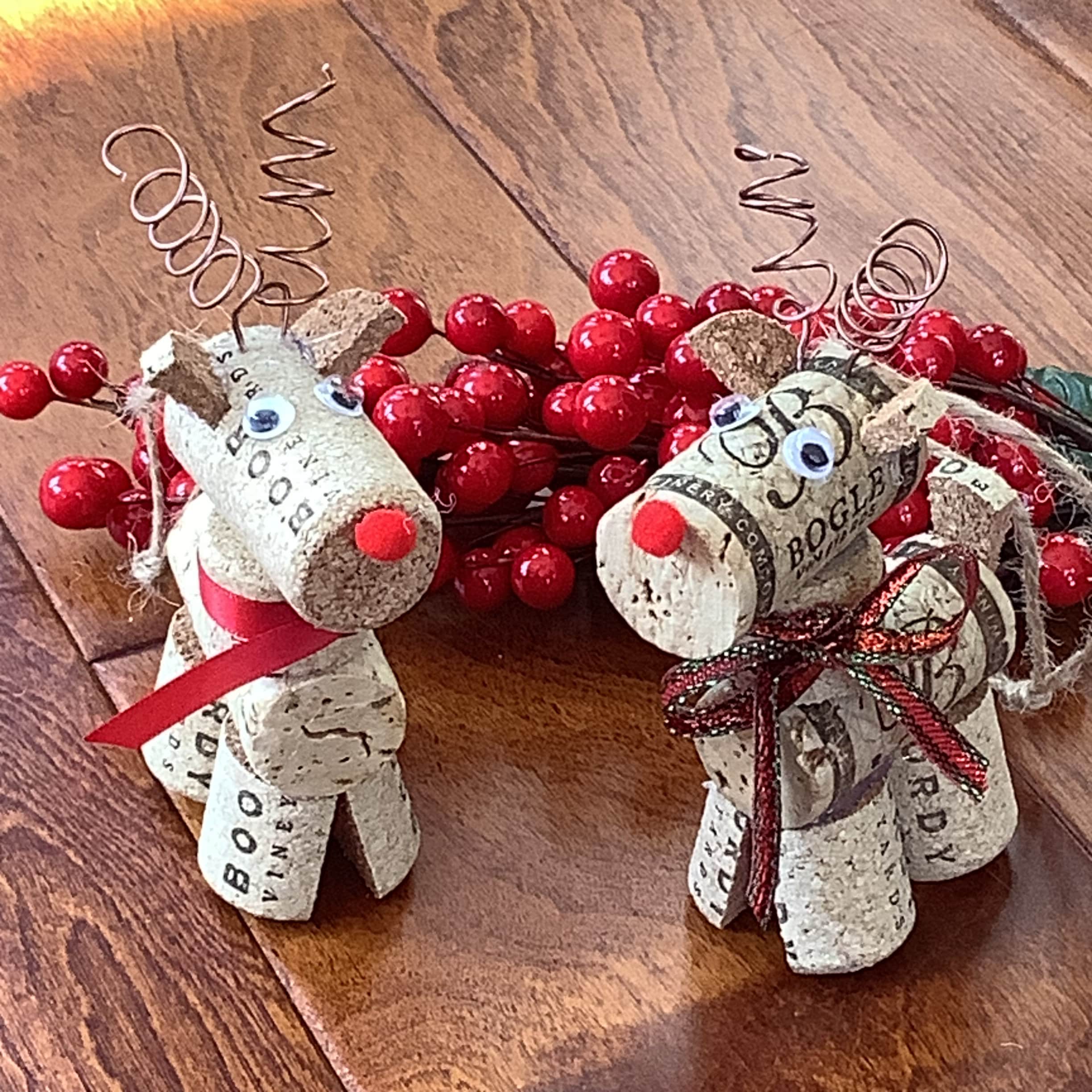 22 Creative Cork Crafts for Kids: Perfect For All Ages 2 DIY Reindeer Ornament Kit: Cork Christmas Craft, Makes 2
