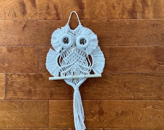 Macrame Owl Wall Hanging, Boho Wall Hanging