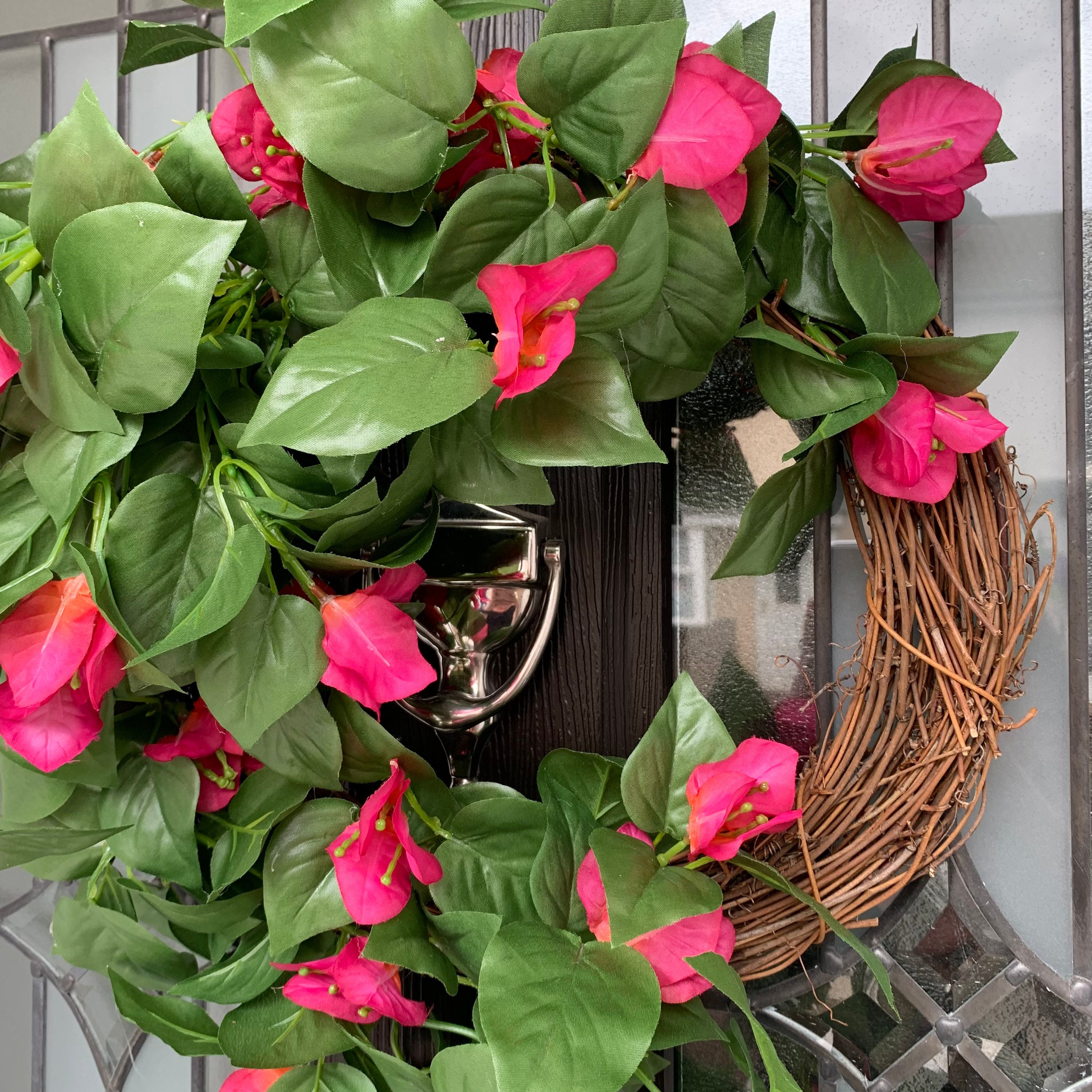 Summer Wreath with Artificial Silk Trailing Bougainvillea Etsy