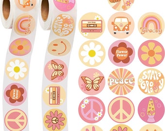 Groovy Stickers, Groovy Party, Groovy Birthday, Two Groovy stickers, two groovy candy bags, Groovy, two groovy