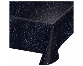 starry night Tablecloth, starry night Birthday, starry night, Galaxy party, Space Party, Space Birthday, Galaxy Party Supplies, galaxy