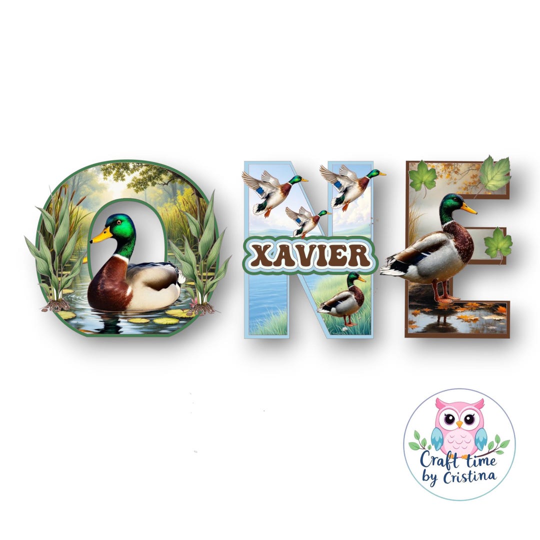3D Letters, Mallard Duck Letters, Hunting Season Party Decor, Boys ...